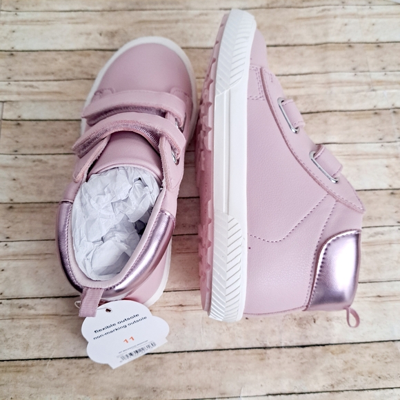 Wonder Nation Pink Star Sneakers with Velcro Straps - Picture 5 of 9